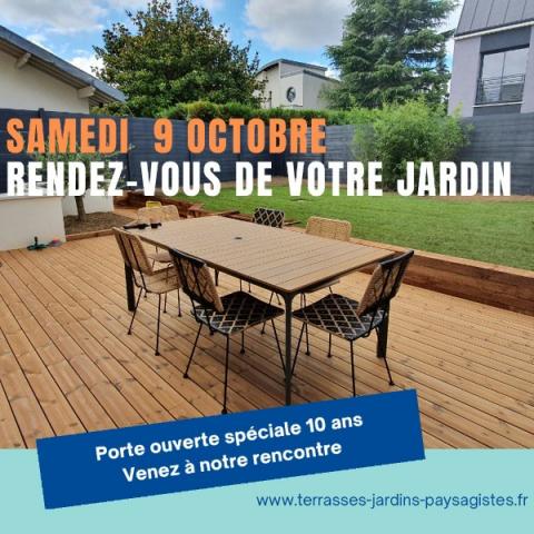 Porte ouverte spéciale 10 ans ! Samedi 9 octobre rendez-vous chez votre paysagiste