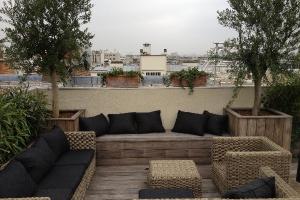Aménager un toit-terrasse avec une terrasse bois. Paris 75016