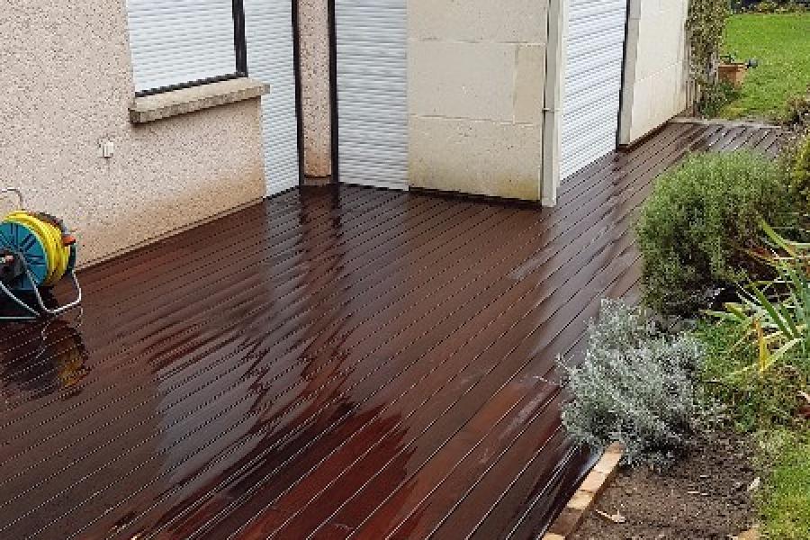 Terrasse bois thermofrêne